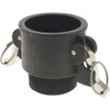 NewAge Industries 2" x 2" Cam & Groove Female Coupler Male NPT Thread Part B, Polypropylene, 100 Max psi, for Suction & Discharge Hose 5610528 - 48458178