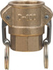 Value Collection 1" x 1" Cam & Groove Female Coupler Female NPT Thread Part D, Brass, 1,000 Max psi, for Suction & Discharge Hose WS-HF-CAM-163 - 44796787