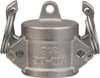 Value Collection 2" Cam & Groove Dust Cap for Use with Adapters Part DC, Stainless Steel, 1,000 Max psi, for Suction & Discharge Hose WS-HF-CAM-099 - 44797637