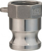 Value Collection 2" x 2" Cam & Groove Male Adapter Female NPT Thread Part A, Stainless Steel, 1,000 Max psi, for Suction & Discharge Hose WS-HF-CAM-097 - 44797660