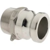 Value Collection 2" Cam & Groove Male Adapter Male NPT Thread Part F, Stainless Steel, for Suction & Discharge Hose BD-DV-00024 - 53611489