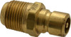 Coilhose Pneumatics 3/8-18" NPT, 3/8" Body Diam, Coolant & Fluid Line Male Connectors Brass 6-353V - 79804175