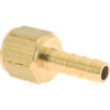 Dixon Valve & Coupling 3/8 NPTF Thread Hose Barb x Female NPT Connector 5/16" ID Hose, Brass 1040506C - 48756209