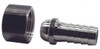 Dixon Valve & Coupling 1/2 NPSM Thread Hose Barb x Female Swivel Ball-End Connector 3/8" ID Hose, Brass MSC1240608K - 48756803