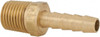 Parker Hannifin 1/4 NPT Thread Hose Barb x Male NPT Connector 1/4" ID Hose x 0.29" OD Hose, Brass 11301 - 01045384