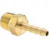 Value Collection 1/8 NPT Thread Hose Barb x Male NPT Connector 1/8" ID Hose, Brass 2750001040JP - 38208088