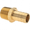Value Collection 1/2 NPT Thread Hose Barb x Male NPT Connector 5/8" ID Hose, Brass 2750005640JP - 38208294
