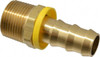 Dixon Valve & Coupling 5/8" ID 3/4 NPTF Barbed Push On Male Connector Brass 2721012C - 48769459
