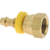 Dixon Valve & Coupling 1/4" ID 1/4 NPSM Barbed Push On Female Connector Brass 2800404C - 48769996