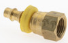 Parker Hannifin 1/4" ID 1/2-20 UNF Barbed Push On Female Fitting Brass PP-00050 - 70907282
