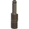 Campbell Fittings 1/2" Pipe ID, Threaded Combination Nipple for Hoses Steel HAS-2 - 48467005