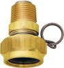 SANI-LAV 1 Piece, 1/2 NPT & 3/4 GHT MNPT x FGHT, Brass Reusable Hose Male Swivel Fitting 3/8" Hose ID x 1-1/4" Hose OD N11 - 55298020