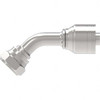 Eaton Hydraulic Hose Fittings & Couplings, Type: BSPP 60 Cone Female 45 Elbow, Hose Diameter: 1/4 (Inch), Hose Size: -4, Thread Size: G 1/4-19, Thread Type: BSPP, Material: Carbon Steel 04Z-44P-BG - 19152313