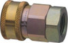 Parker Hannifin 1-1/2 Thread Stainless Steel Hydraulic Hose Valved Coupler 1,500 psi, 175 GPM SVHC24-24F - 00469825