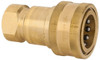 Parker Hannifin 3/4 NPTF Brass Hydraulic Hose Female Pipe Thread Coupler 1,000 psi, 28 GPM BH6-60 - 07635980
