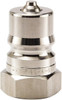 Parker Hannifin 1/4 NPTF 316 Stainless Steel Hydraulic Hose Female Pipe Thread Nipple 2,000 psi, 3 GPM SSH2-63 - 33838855