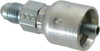 Parker Hannifin 7/16-20 Male JIC 37D Flare Steel Hydraulic Hose Male Rigid Fitting -4 Hose Size, 1/4" Hose Diam, Series 43 10343-4-4 - 49721806