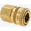 Parker Hannifin 3/8-18 NPTF Brass Hydraulic Hose Coupler -6 Hose Size, 3/8" Hose Diam BST-3-787 - 52677945