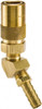 Parker Hannifin Nonthreaded Brass Hydraulic Hose Hose Barb Coupler & 45° Fitting 200 psi, 3 GPM, 1/4" Hose Diam, Series Moldmate PC224 - 60965126
