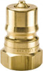 Parker Hannifin 3/8 NPTF Brass Hydraulic Hose Female Pipe Thread Nipple 1,000 psi, 6 GPM BH3-61 - 67643536