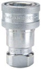 Parker Hannifin 9/16-18 SAE ORB Steel Hydraulic Hose Female Straight Thread Coupler 5,000 psi H2-62-T6 - 71898639