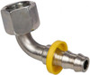 Parker Hannifin 11/16-16 SAE Steel Hydraulic Hose Female Seal-Lok Swivel & 90° Elbow -6 Hose Size 3J982-6-6 - 74572967