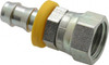 Parker Hannifin 11/16-16 SAE Steel Hydraulic Hose Female Seal-Lok Swivel Short -6 Hose Size 3JC82-6-6 - 74573015