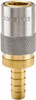 Parker Hannifin Nonthreaded Brass Hydraulic Hose Hose Barb Coupler & Straight Fitting 200 psi, 3 GPM, 3/8" Hose Diam, Series Moldmate PC206AV - 82545112