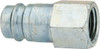 CEJN 1/4 Female NPT European High Flow Pneumatic Hose High Flow Connector Steel Zinc-Plated, 3/8" Body Diam 10 410 5402 - 72639610