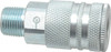 Coilhose Pneumatics 3/8 Male NPT Industrial Pneumatic Hose Coupler Plated Steel, 3/8" Body Diam 581 - 79801452