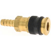 Parker Hannifin Hose Barb Industrial Pneumatic Hose Coupler Brass, 1/4" Body Diam, 3/8" Hose ID HF-251-6HB-787 - 61486510