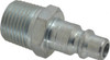 Parker Hannifin 1/2-14 Male NPT Industrial Pneumatic Hose Connector Steel, 3/8" Body Diam H2E-F - 84930239