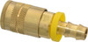 Parker Hannifin Push-Lok Hose Barb Industrial Pneumatic Hose Coupler Brass, 1/4" Body Diam, 3/8" Hose ID B20-5BP - 84930759