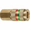 Plews & Edelmann 1/4 Female NPT Pneumatic Hose 45° Female Elbow Brass, Universal Interchange, 1/4" Body Diam 13-515 - 47102199