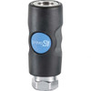 Prevost 1/2 Female NPT Industrial Pneumatic Hose Safety Coupler Composite, 3/8" Body Diam ISI 081203 - 01433309
