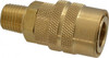 Value Collection 1/4 Male NPT Industrial Pneumatic Hose Coupler (Six Ball) Brass, 1/4" Body Diam 2312582511JP-4 - 80219538