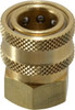 Value Collection 3/8 Female NPT Pneumatic Hose Quick Connect Socket Brass, 1-1/8" Body Diam, 3/8" Hose ID W04-34231-A - 86700085