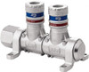 CEJN 1/2" Inlet, 1/4" Outlet Manifold 4.4" Long x 2.28" Wide x 2.7" High, 0.245" Mount Hole, 212°F Max, 230 Max PSI, 1 Inlet Port, 2 Outlet Ports 19-902-9202-NPT - 31057961