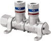CEJN 1/2" Inlet, 1/4" Outlet Manifold 4.4" Long x 2.28" Wide x 2.7" High, 0.245" Mount Hole, 212°F Max, 230 Max PSI, 1 Inlet Port, 2 Outlet Ports 19-902-9002-NPT - 31058068