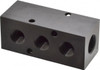 Made in USA 3/8" Inlet, 1/4" Outlet Manifold 3" Long x 1-1/4" Wide x 1-1/4" High, 0.2" Mount Hole, 2 Inlet Ports, 3 Outlet Ports PCM20-250-03B - 06429336