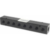 Made in USA 1/4" Inlet, 1/8" Outlet Manifold 6-1/4" Long x 1" Wide x 1" High, 0.17" Mount Hole, 2 Inlet Ports, 8 Outlet Ports PCM10-125-08B - 06429815