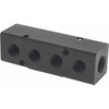 Made in USA 3/8" Inlet, 1/4" Outlet Manifold 6-3/4" Long x 1-1/4" Wide x 1-1/4" High, 0.2" Mount Hole, 2 Inlet Ports, 7 Outlet Ports PCM20-250R-07B - 06430631