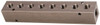 Made in USA 3/8" Inlet, 1/4" Outlet Manifold 7.63" Long x 1-1/4" Wide x 1-1/4" High, 0.2" Mount Hole, 2 Inlet Ports, 8 Outlet Ports SS08M125 - 78009974