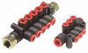 SMC Pneumatics 12mm Inlet, 8mm Outlet Manifold 85mm Long, 2 Inlet Ports, 6 Outlet Ports KM11-08-12-6 - 04411500