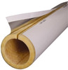 Made in USA 2" Thick x 1/2" Pipe x 3 ft. Long, Fiberglass Rigid Pipe Insulation 850°F 1/2X2 - 37031374