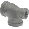 B&K Mueller Size 1 x 1/2 x 1", Class 150, Malleable Iron Black Pipe Reducing Tee 150 psi, Threaded End Connection 520-793HN - 62149141