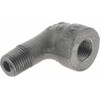 Made in USA Size 1/4", Class 300, Malleable Iron Black Pipe 90° Street Elbow 300 psi, Threaded End Connection B.B300SL - 36996841