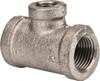 Made in USA Size 1/2 x 1/2 x 1/4", Class 150, Malleable Iron Black Pipe Reducing Tee 150 psi, Threaded End Connection DXB.BMT - 36987931