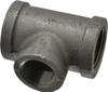 Value Collection Size 1 x 1 x 3/4", Class 150, Malleable Iron Black Pipe Reducing Tee 150 psi, Threaded End Connection B130R 25X20 - 36988004