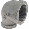 Value Collection Size 1-1/4 x 3/4", Class 150, Malleable Iron Black Pipe Reducing Elbow 150 psi, Threaded End Connection B90R 32X20 - 36988707